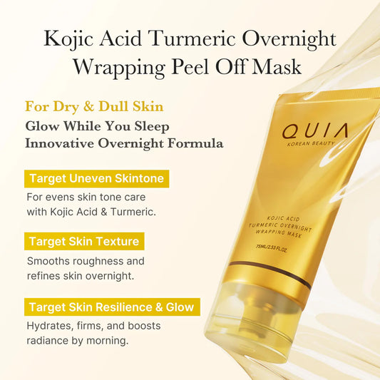 Wake Up To Radiant Skin With KOJIC ACID TURMERIC WRAPPING MASK