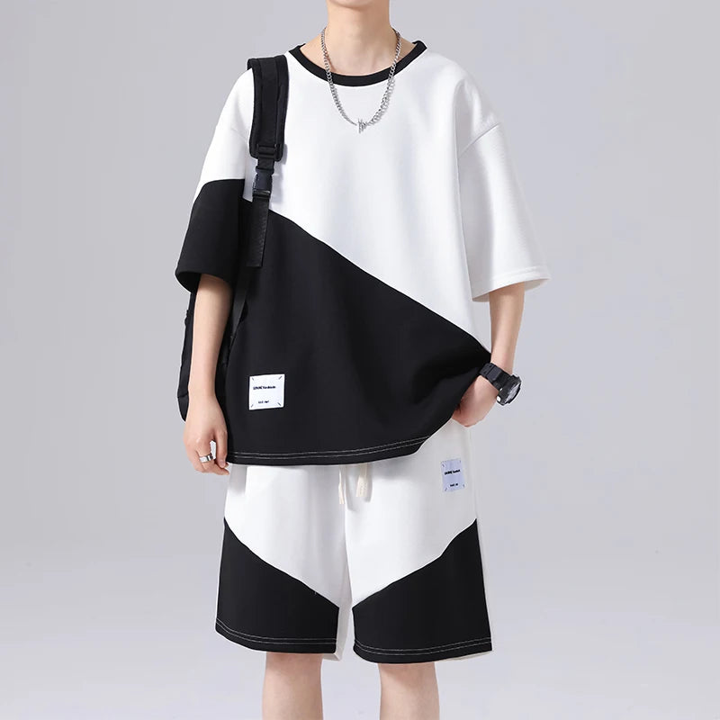 Patchwork Tracksuit Set