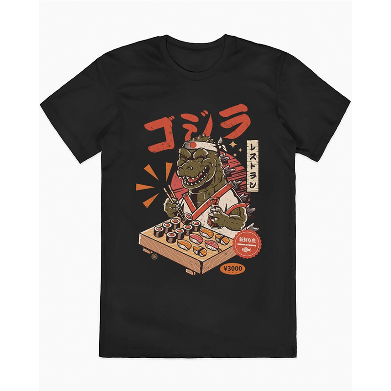 Simple Retro Sushi American Streetwear Youth Tee