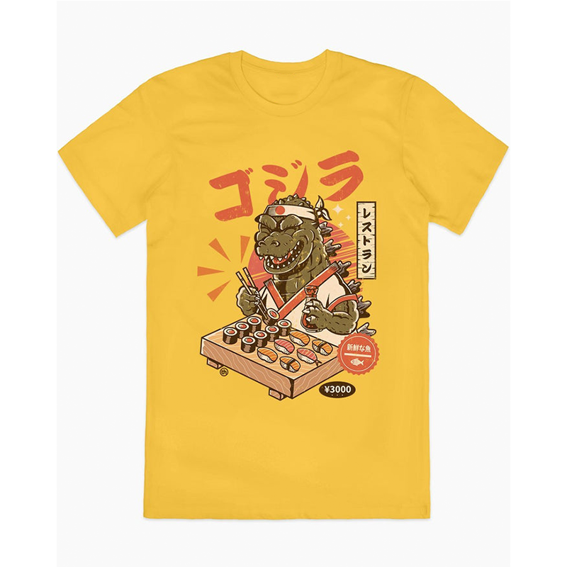 Simple Retro Sushi American Streetwear Youth Tee