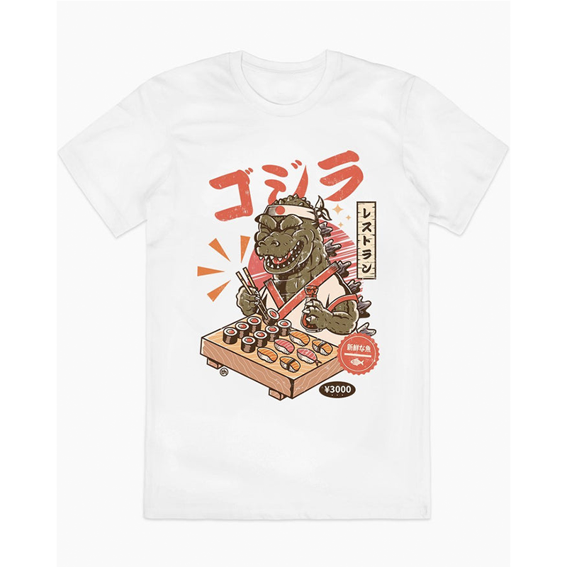 Simple Retro Sushi American Streetwear Youth Tee