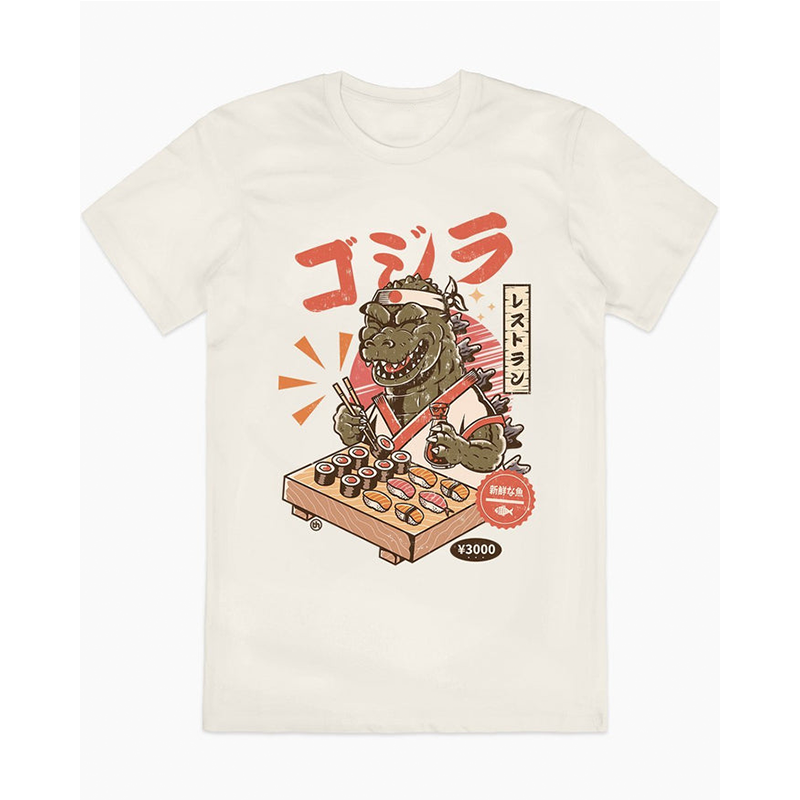 Simple Retro Sushi American Streetwear Youth Tee