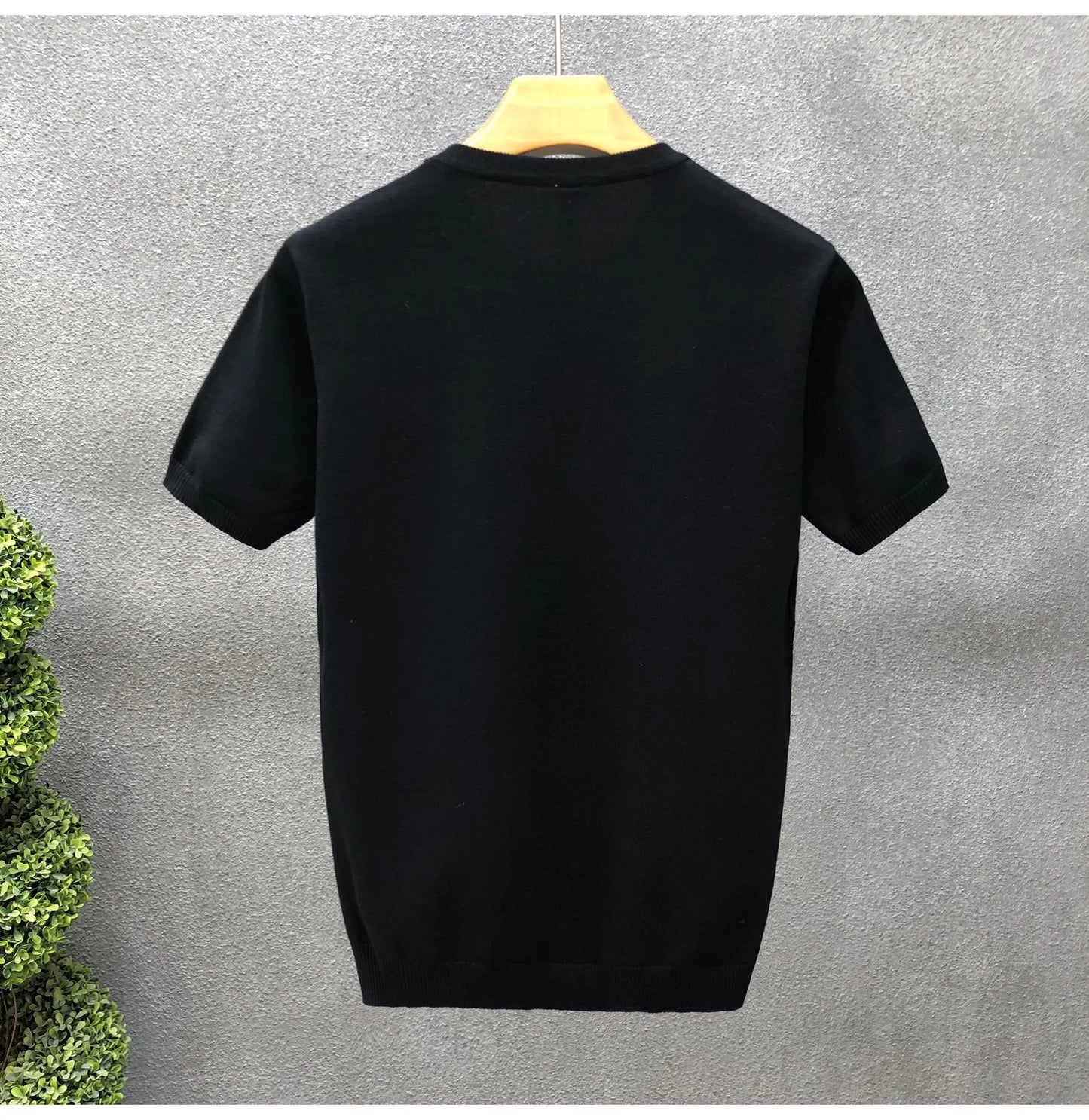 Slim Fit Ice Silk Knitted High Quality Cotton Shirt