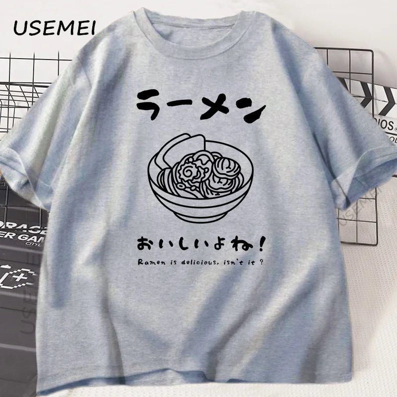Kawaii Japanese Ramen Noodle Graphic T-Shirt