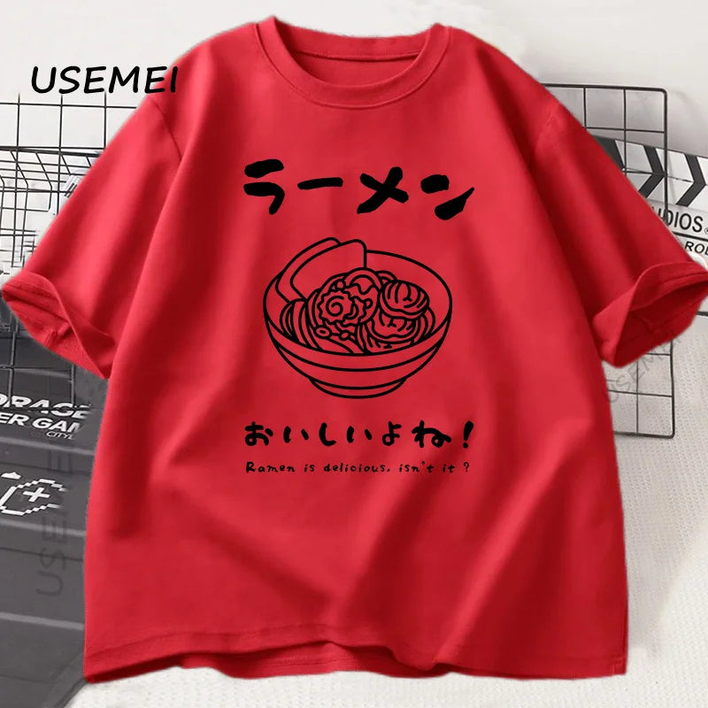 Kawaii Japanese Ramen Noodle Graphic T-Shirt