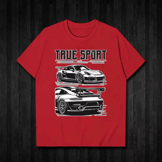 Porsche Sports Car Graphic Cotton Tee