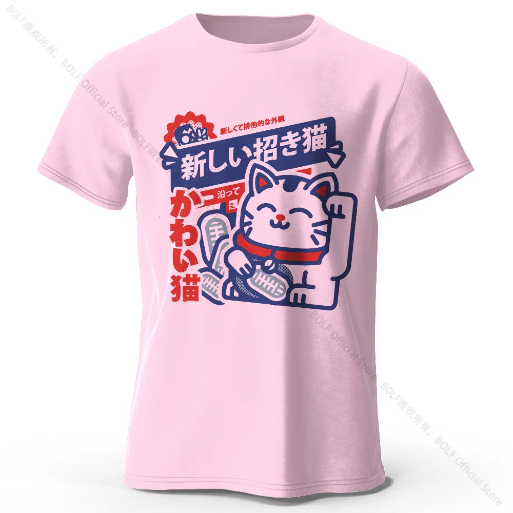 Unisex Kawaii Anime Round Neck Shirt
