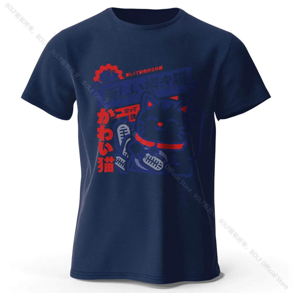 Unisex Kawaii Anime Round Neck Shirt