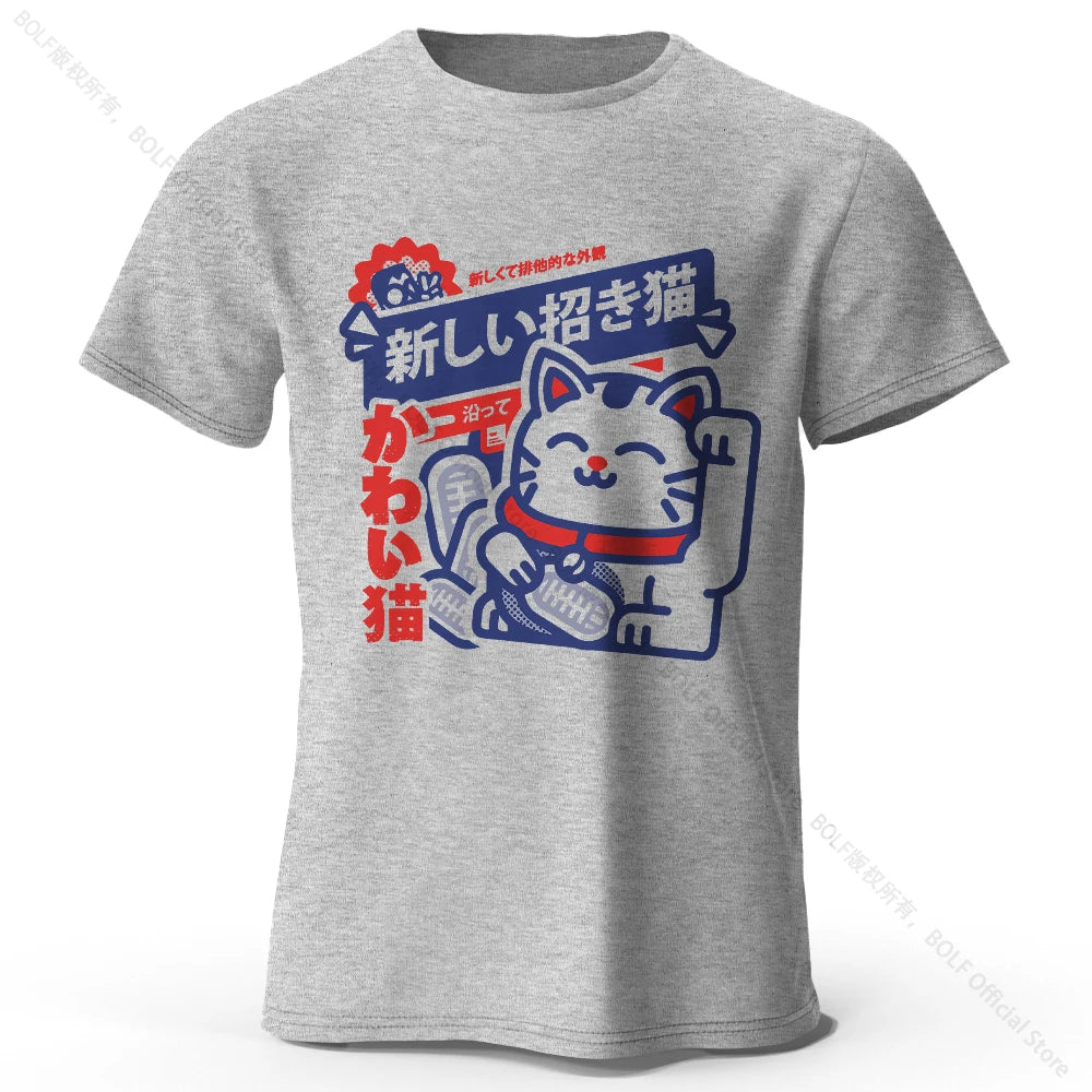 Unisex Kawaii Anime Round Neck Shirt