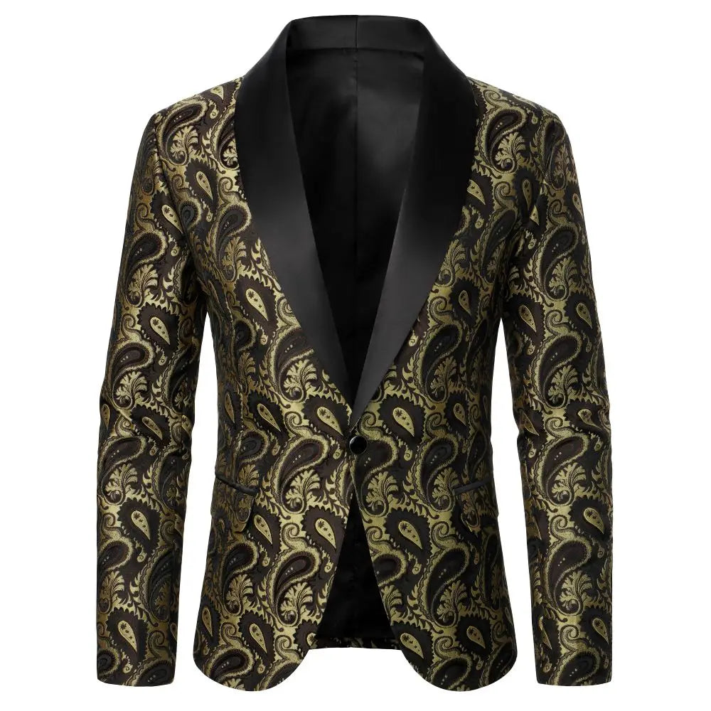 Single Button Blazer Texture Fabric