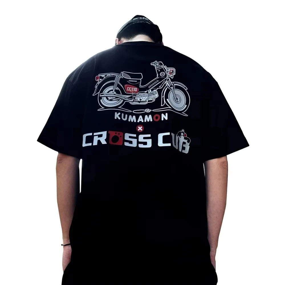Motorcycle Style Kumamon X Cross Cub Tee