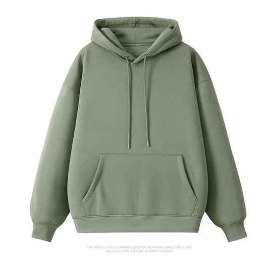 Unisex Sweatshirt Casual Loose Solid Hip Hop Pullover Streetwear Hoodies