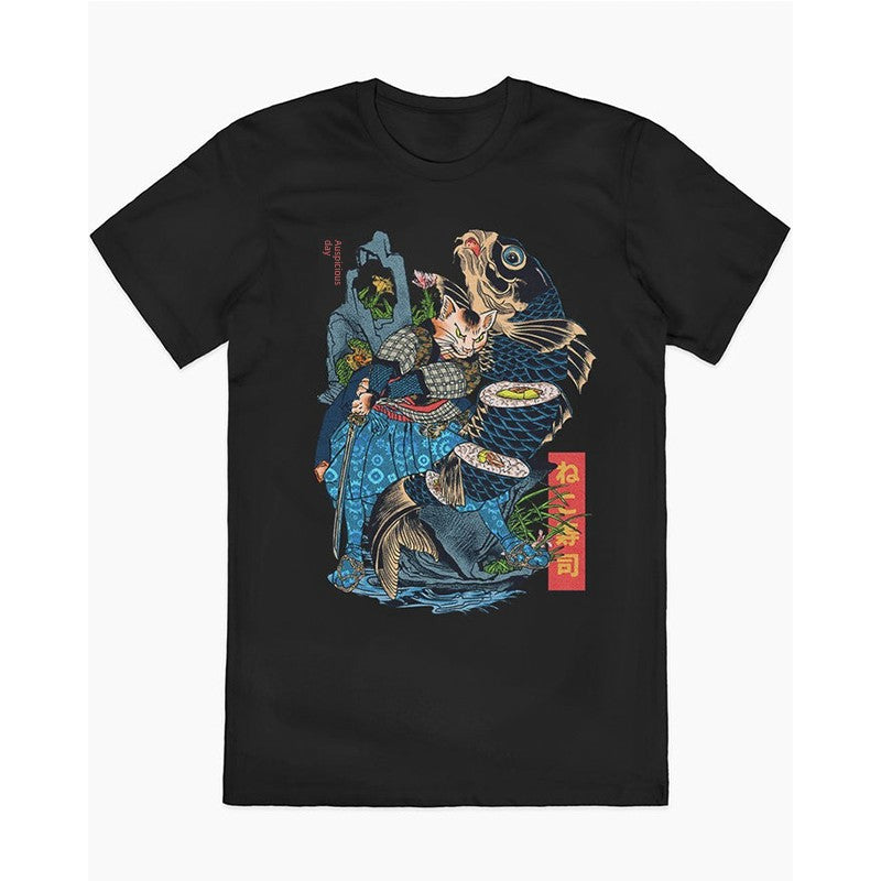 Simple Retro Sushi American Streetwear Youth Tee