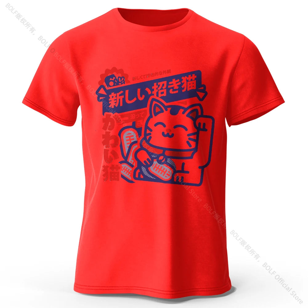 Unisex Kawaii Anime Round Neck Shirt
