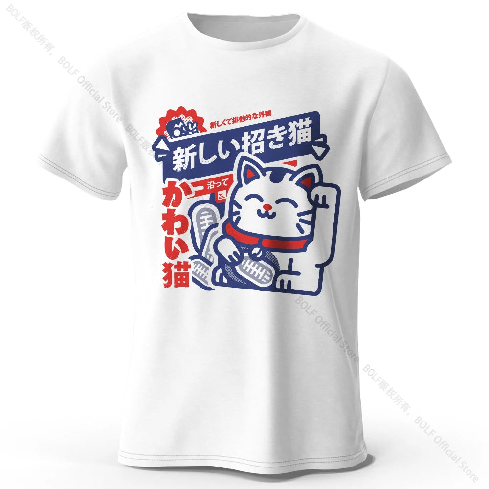 Unisex Kawaii Anime Round Neck Shirt