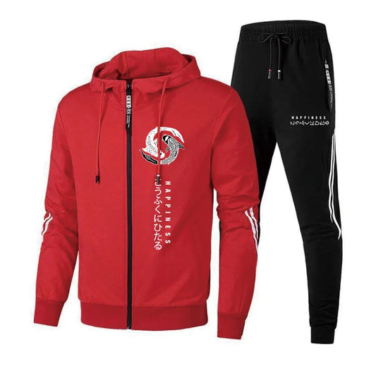 Streetwear Hoodie Sweatpants Set for Men