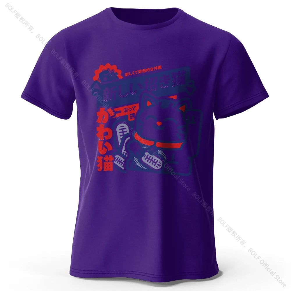 Unisex Kawaii Anime Round Neck Shirt