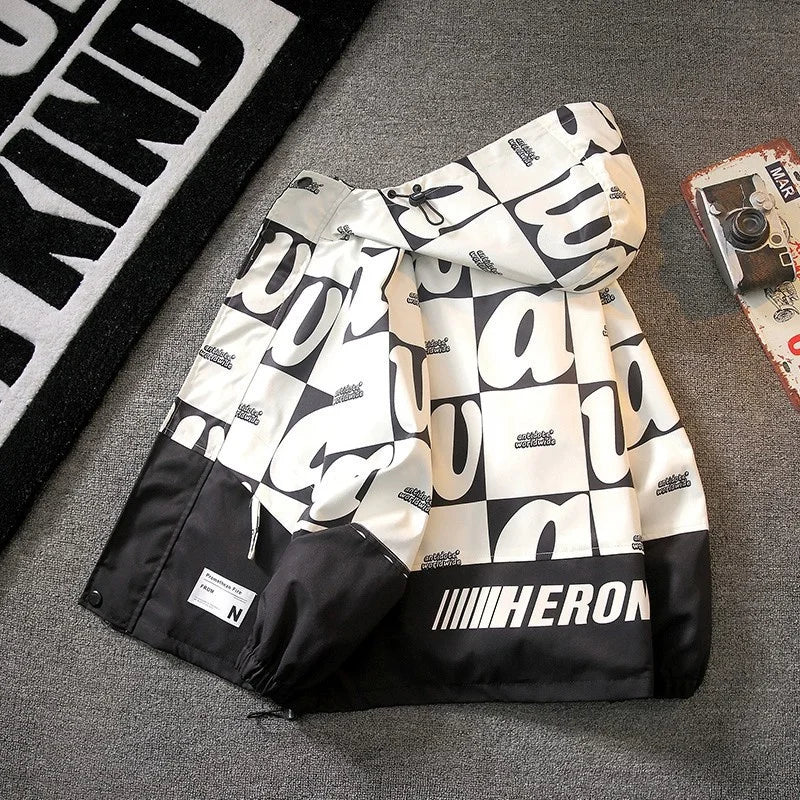 Kids Windbreaker Coat Jacket Alphabet