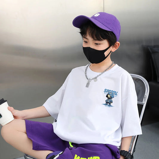 Boys T Shirts Girls Short Sleeve Cotton