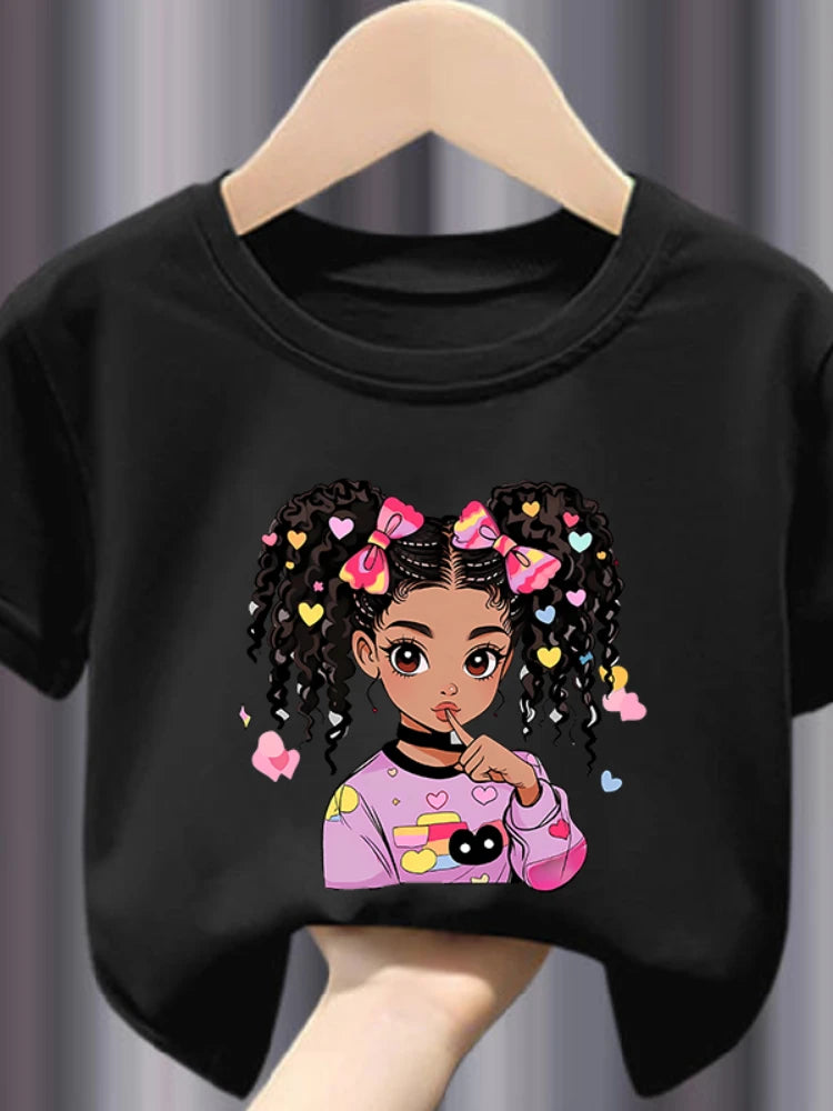 Print Girls Soft and Stretchy T-shirt
