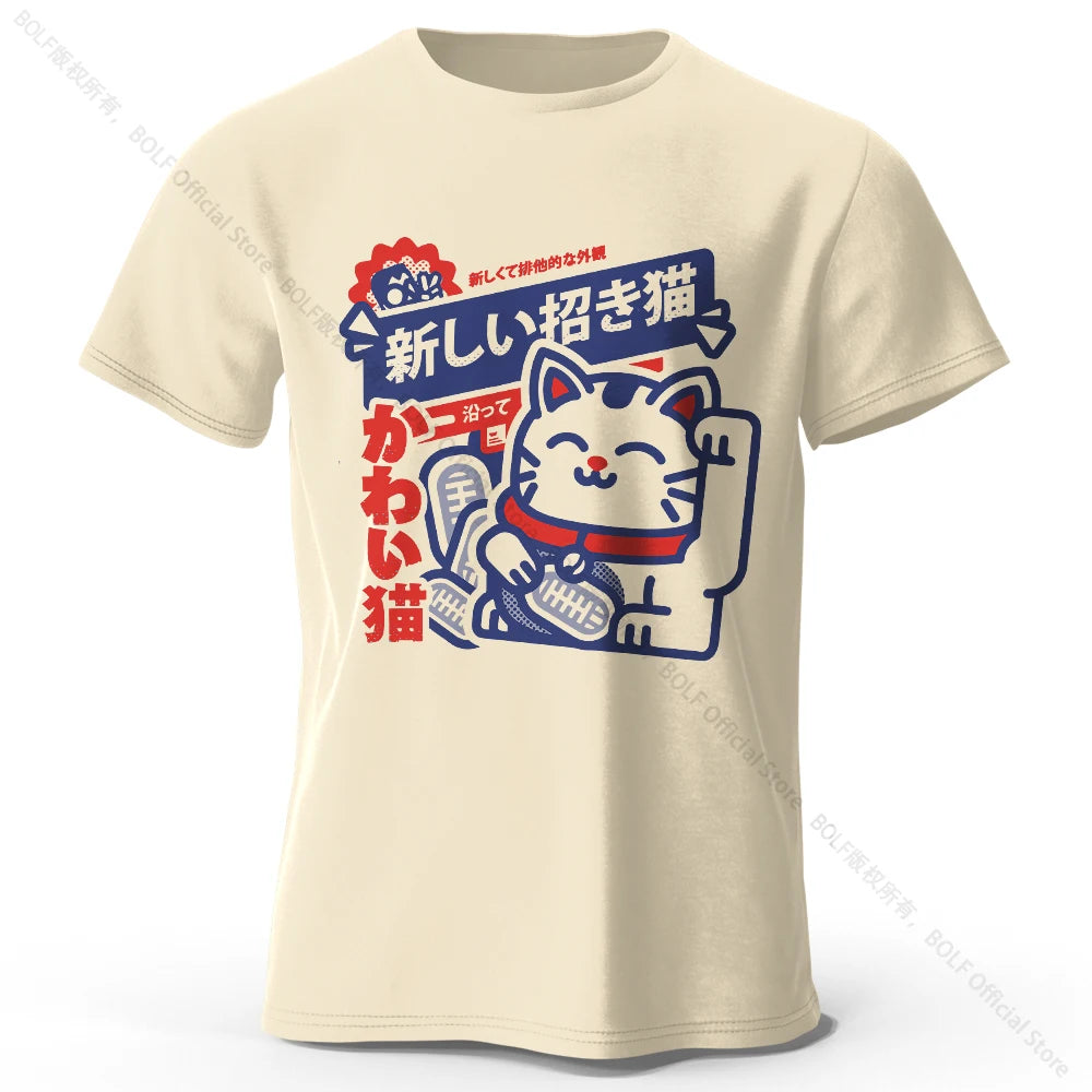 Unisex Kawaii Anime Round Neck Shirt