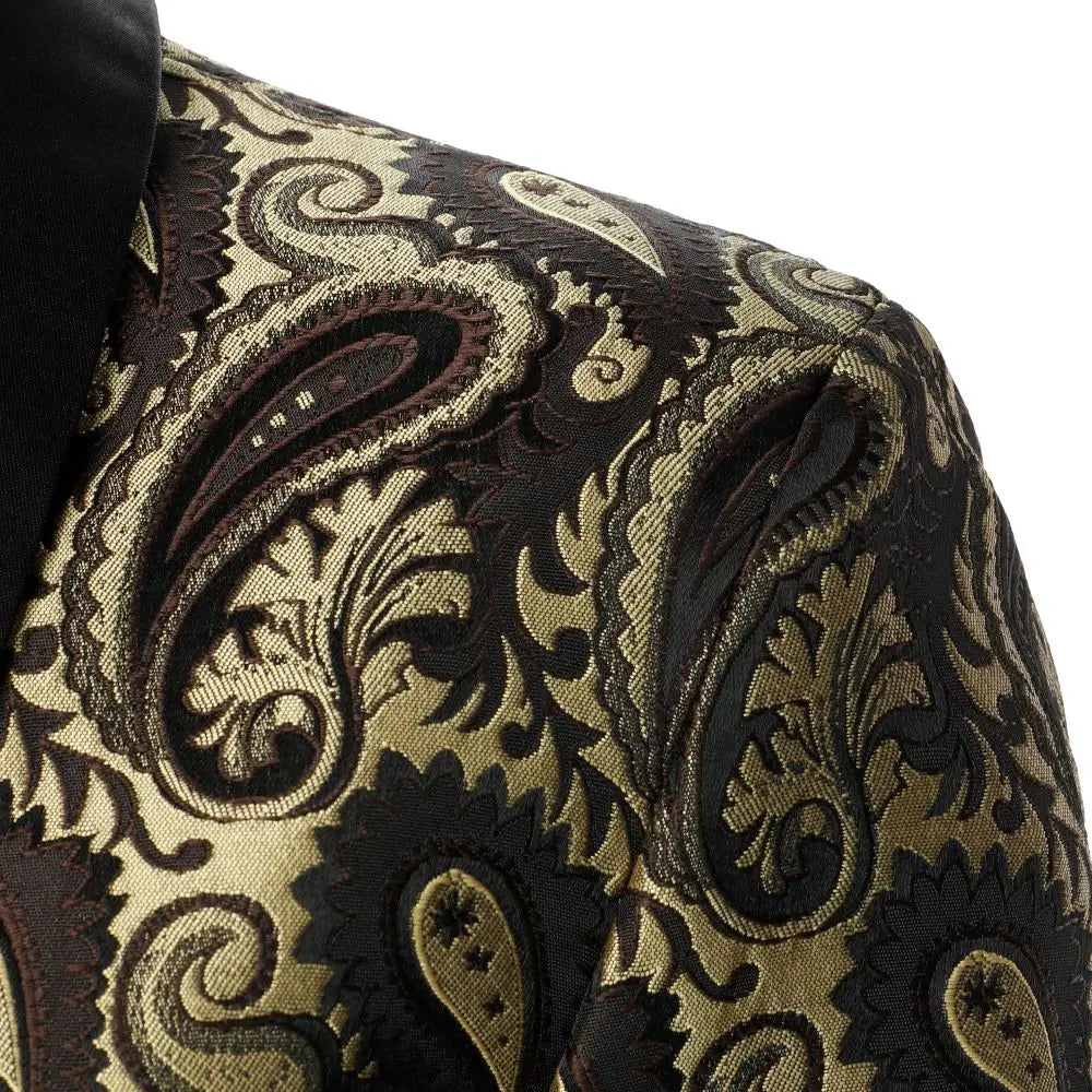 Single Button Blazer Texture Fabric