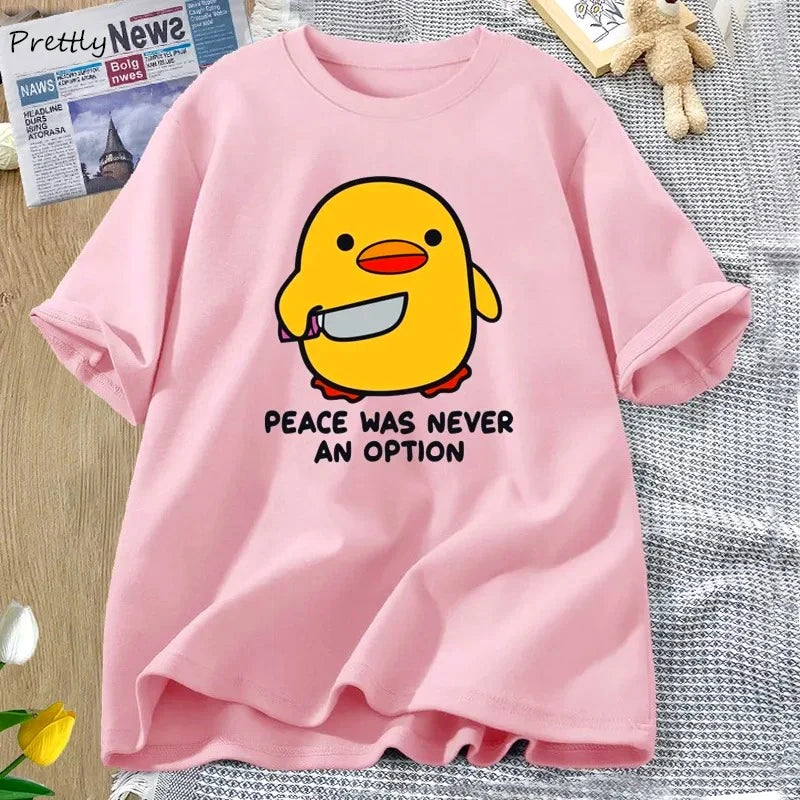 Peace Was Never Funny Goose Tee