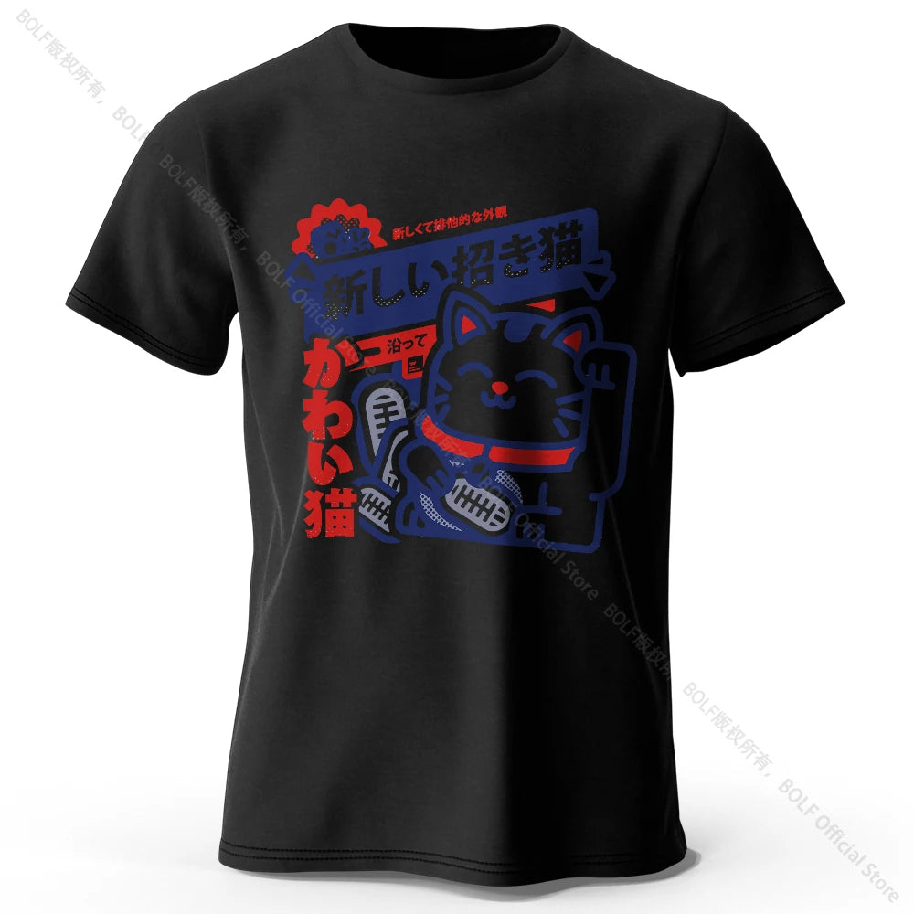 Unisex Kawaii Anime Round Neck Shirt