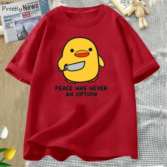 Peace Was Never Funny Goose Tee