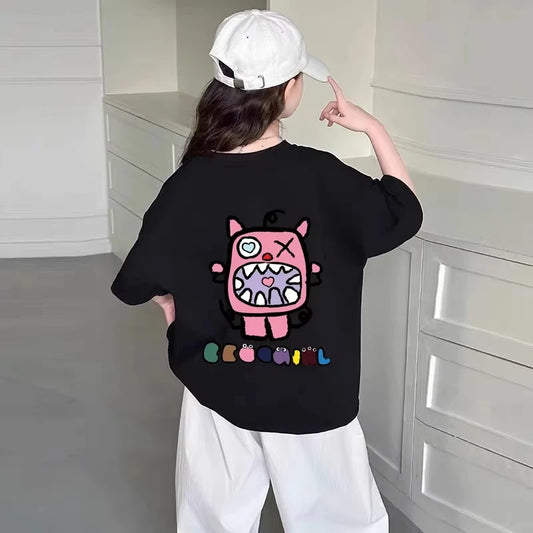 Kids Fashion O-Neck Short Sleeve Top