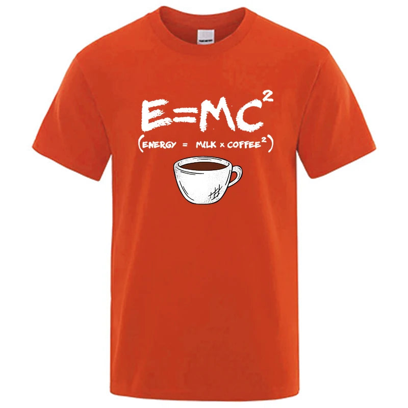 Casual Summer Coffee Print Men’s Tee