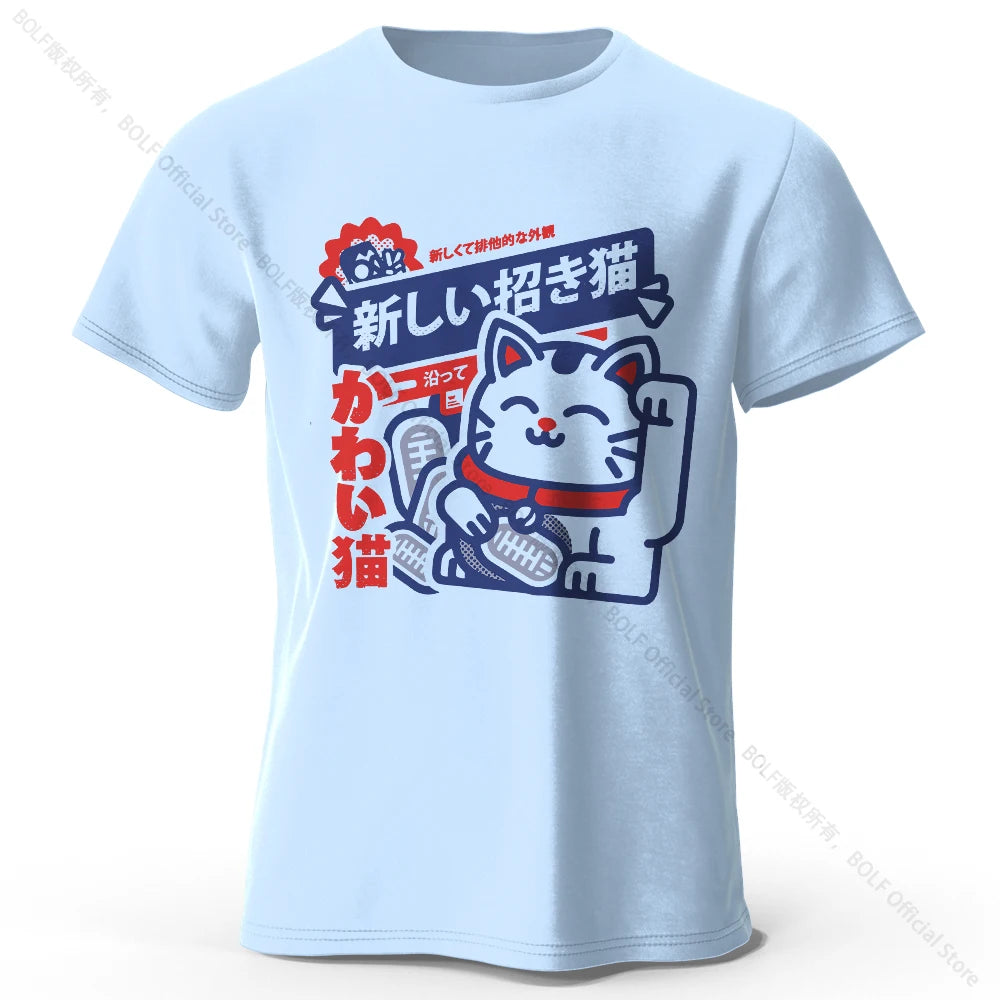 Unisex Kawaii Anime Round Neck Shirt