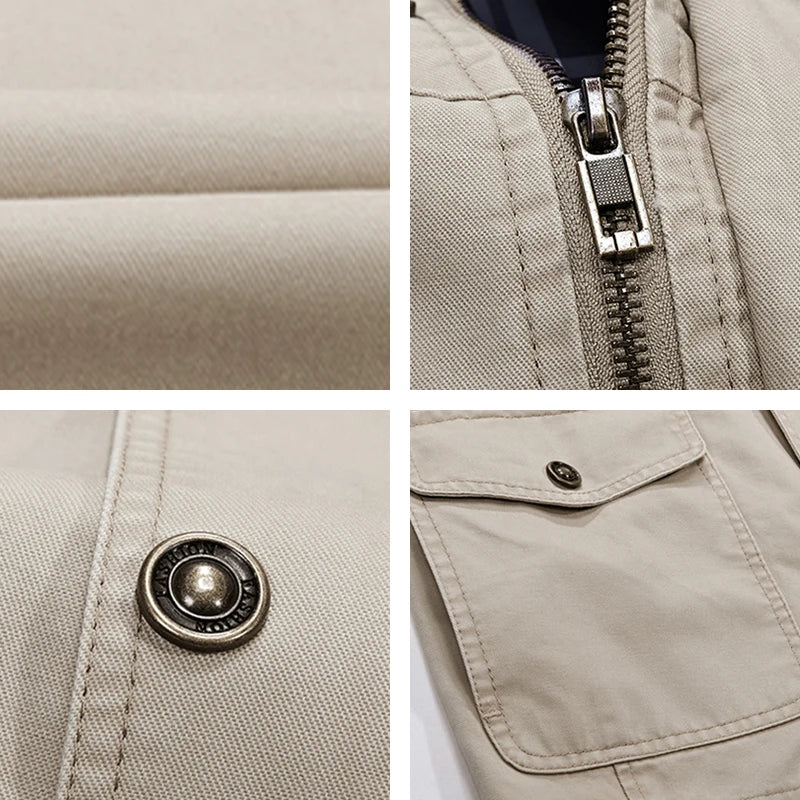 Casual Windproof Outdoor Multi-Pocket Jacket
