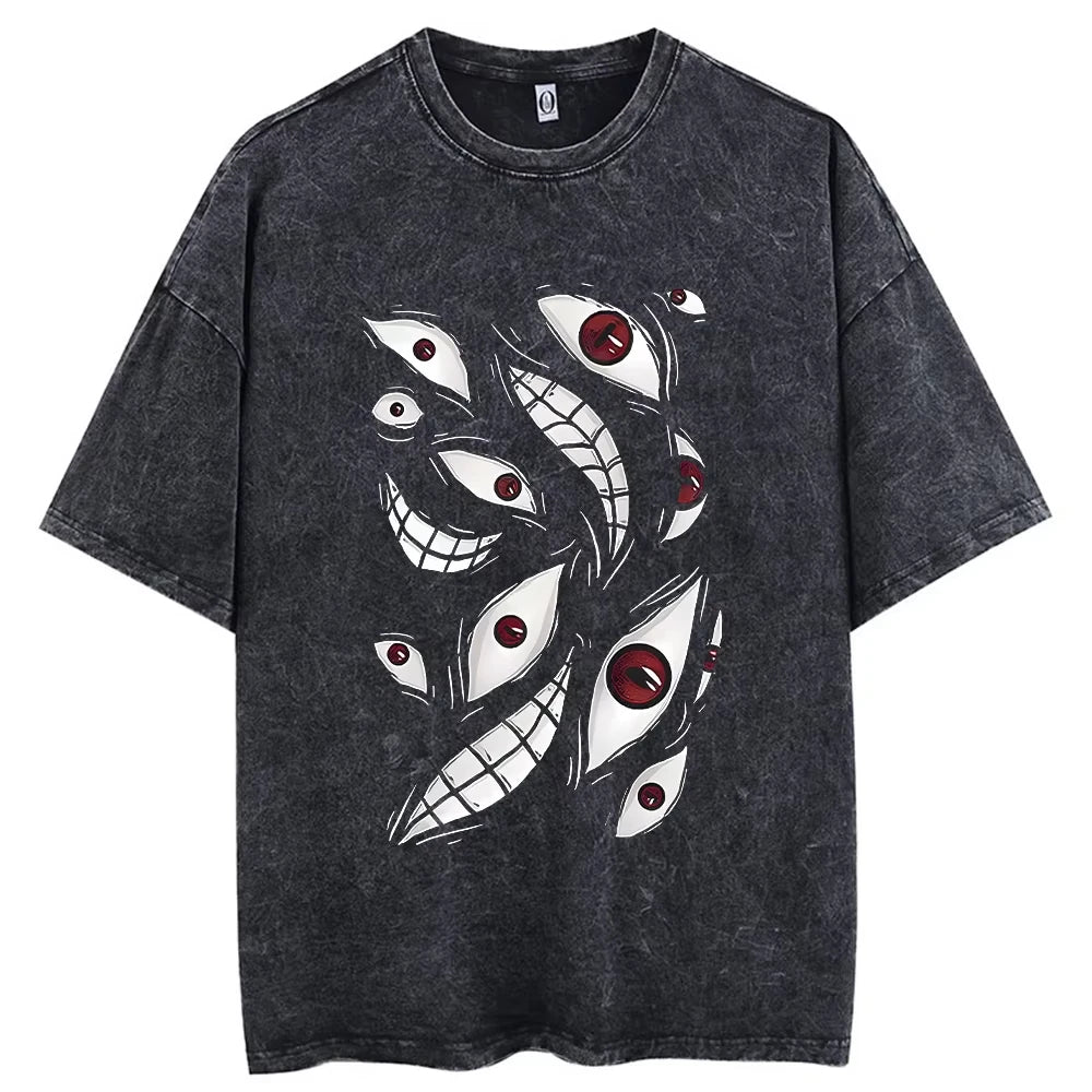 Vintage Washed Hip Hop Anime Tee