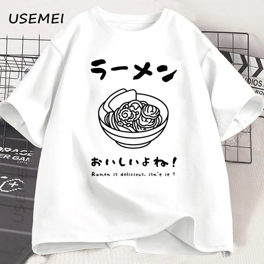 Kawaii Japanese Ramen Noodle Graphic T-Shirt