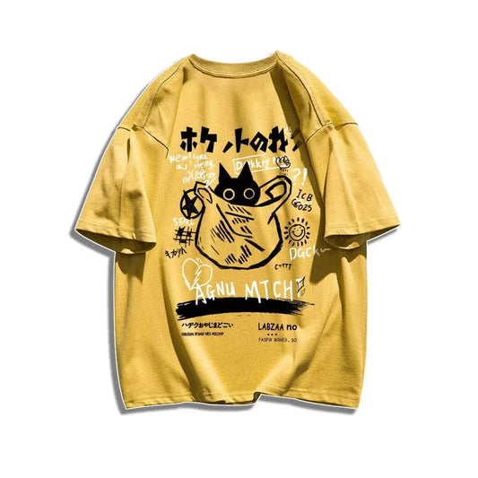 Cartoon Comic Loose Fit Cotton Women's T-shirt