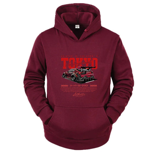 Tokyo Pattern Harajuku Streetwear Hoodie