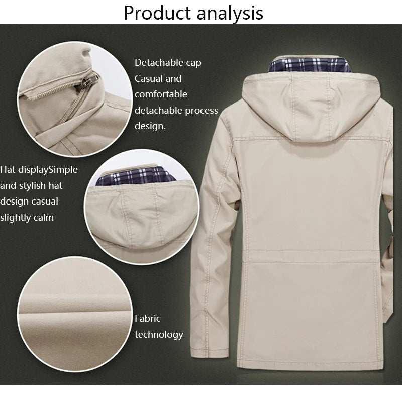 Casual Windproof Outdoor Multi-Pocket Jacket