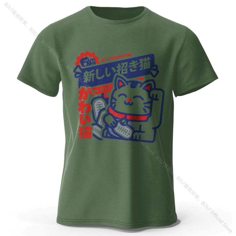 Unisex Kawaii Anime Round Neck Shirt