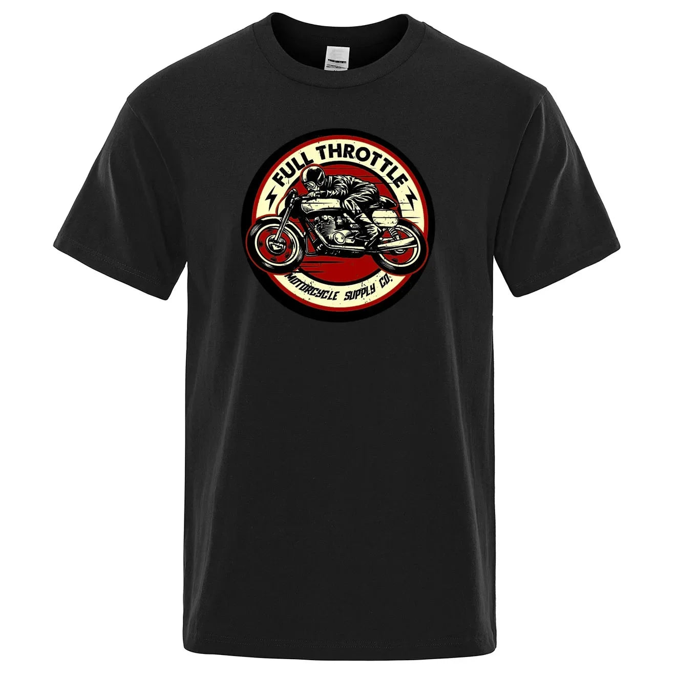 Rockabilly Motorcycle Rider Graphic Summer Shirt
