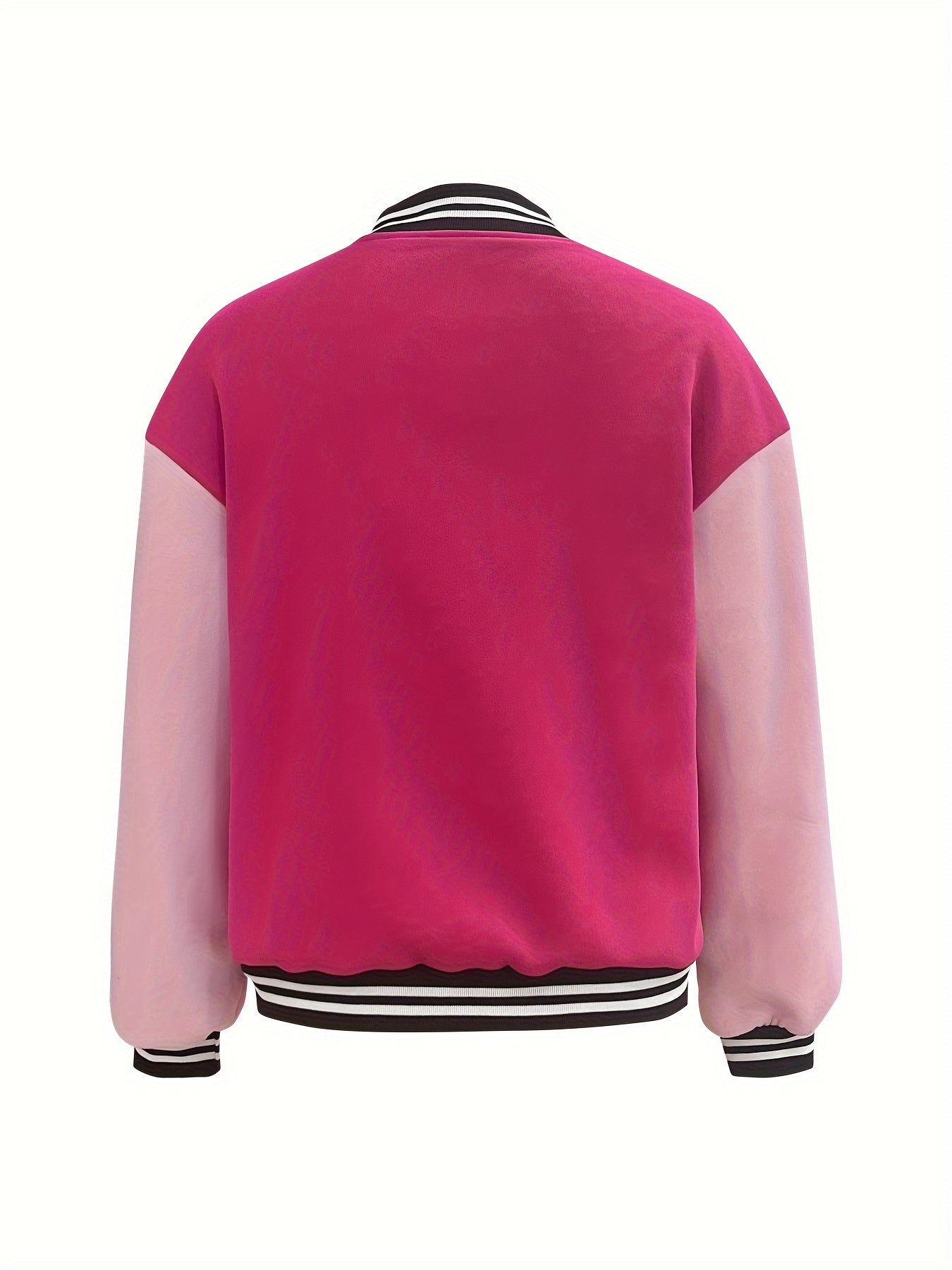 Letter Print Zipper Jacket