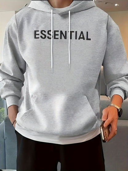 ESSENTIAL Hooded Sweatshirt Pullover Casual