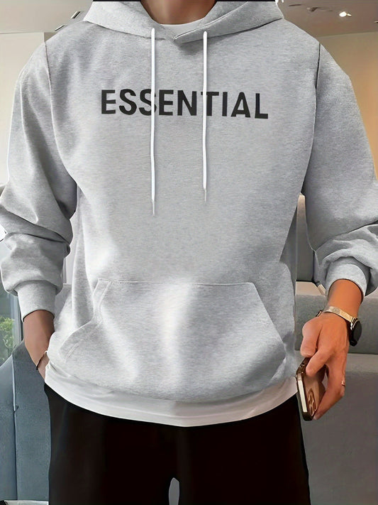 ESSENTIAL Hooded Sweatshirt Pullover Casual