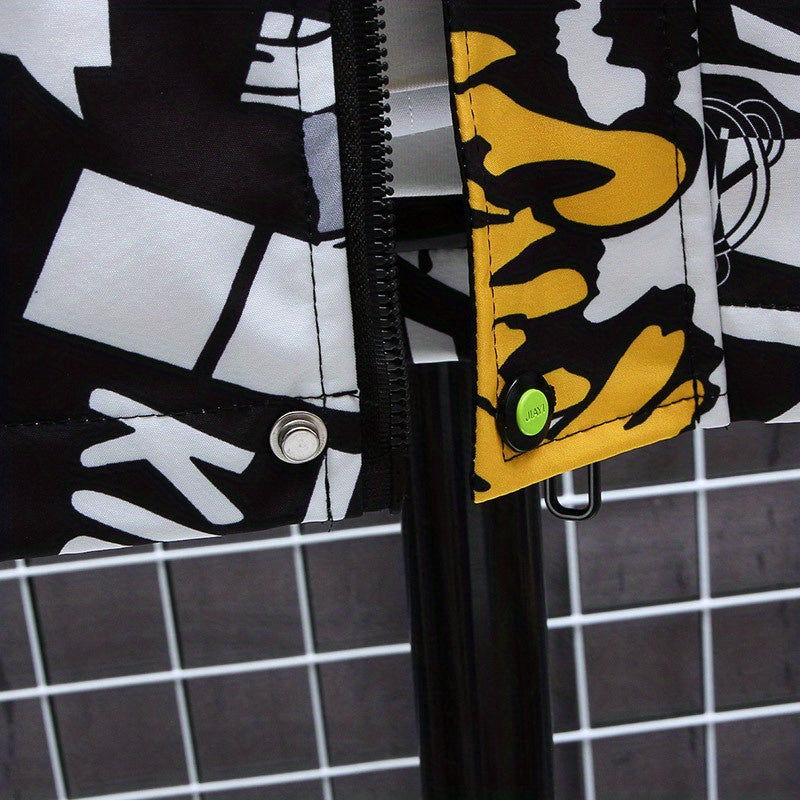 Eco Friendly Graffiti Windbreaker Jackets