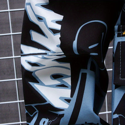 Eco Friendly Graffiti Windbreaker Jackets