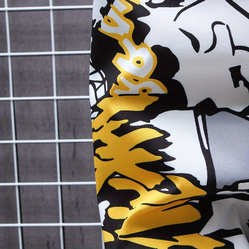 Eco Friendly Graffiti Windbreaker Jackets