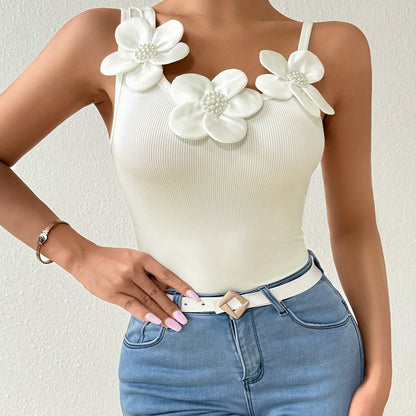 Floral Asymmetrical Camisole Top