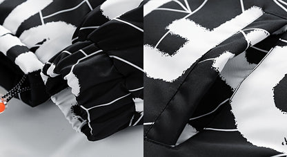 Fashion Hooded Cotton Coat Letter Print