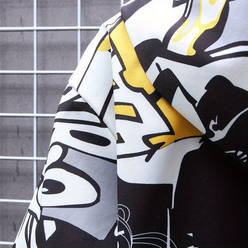 Eco Friendly Graffiti Windbreaker Jackets