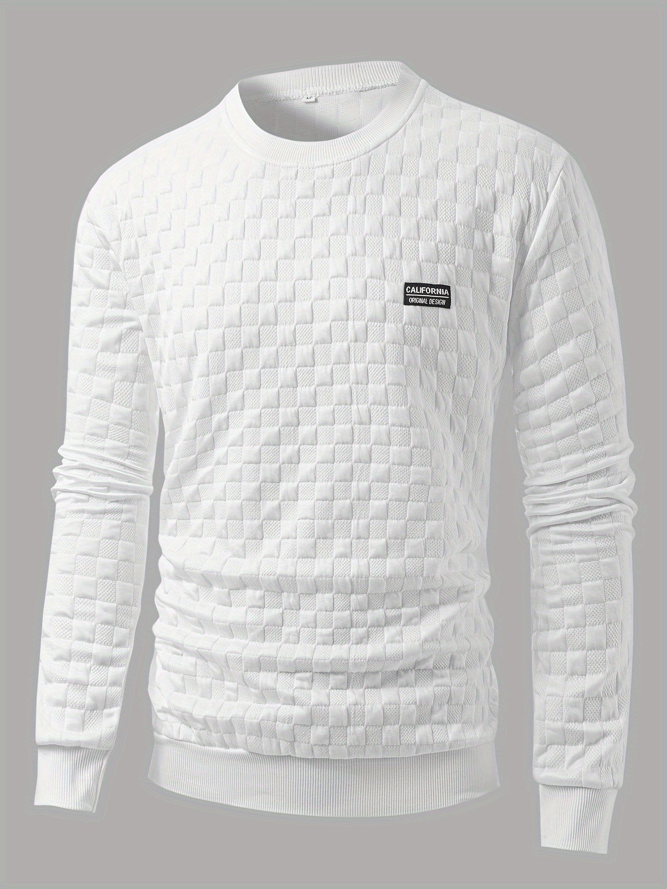 Fashion Stretch Knit Crew Neck Sweatshirt